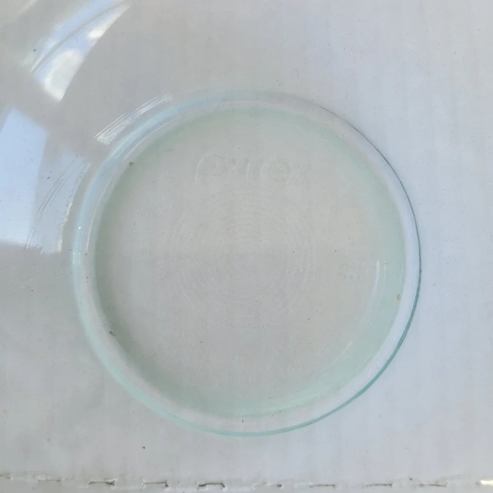 Pyrex Clear Tinted Block Brick 2.5 Qt Mixing Bowl and 1 Qt‎ Nesting Bowl 325 322
